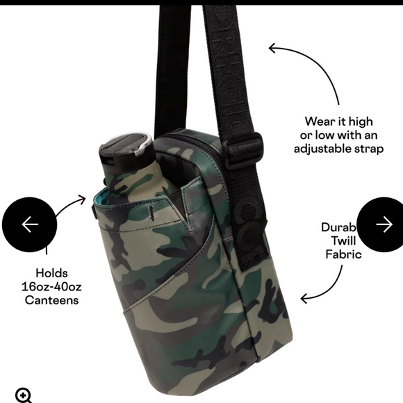 Corkcicle Sling Bag NWT. Light gray camo - Picture 6 of 7
